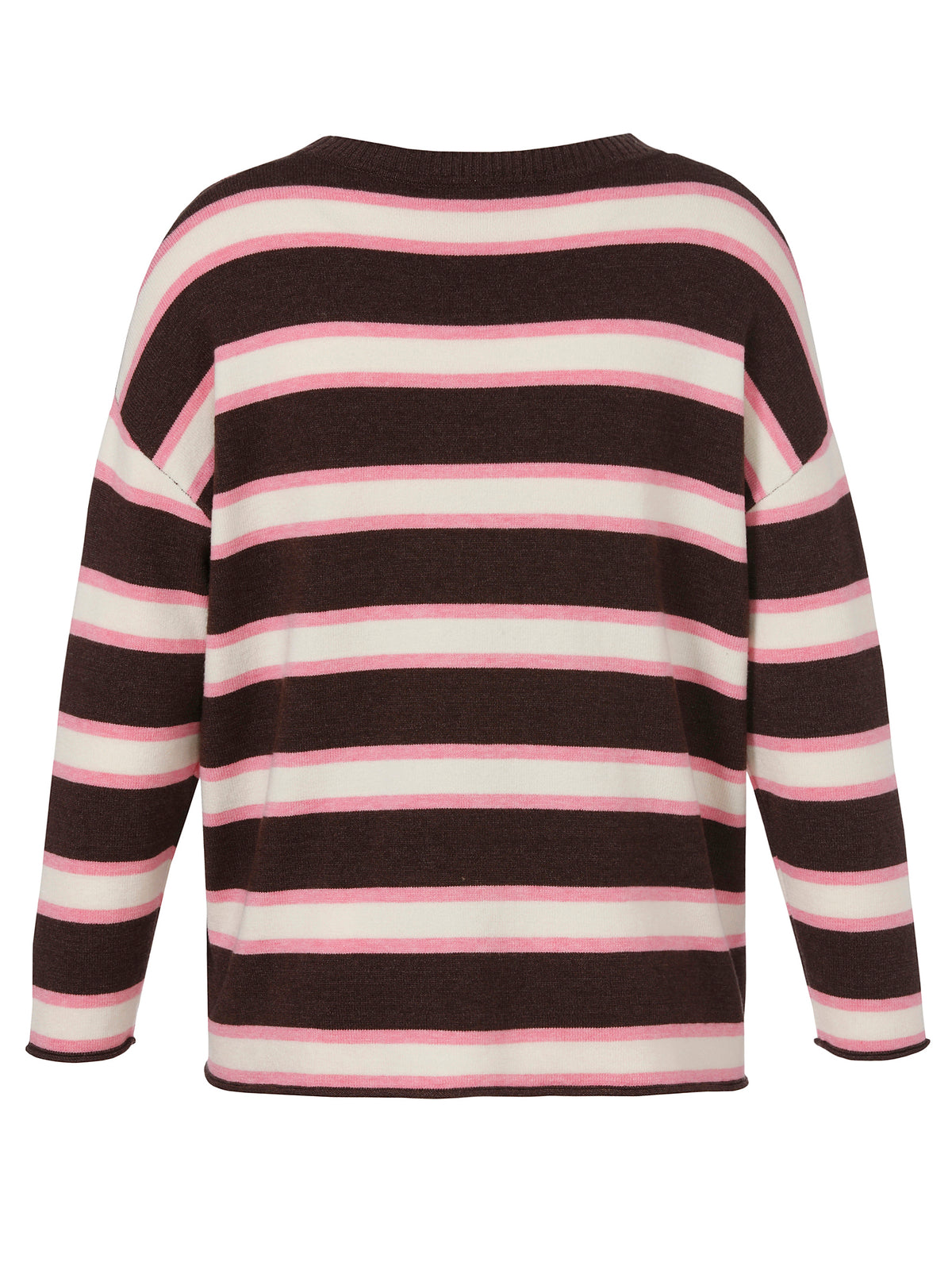Via Appia Argyle & Stripe Knit Jumper