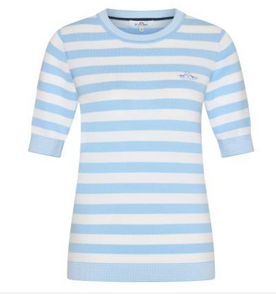HV Society Blue Stripe Knit Top