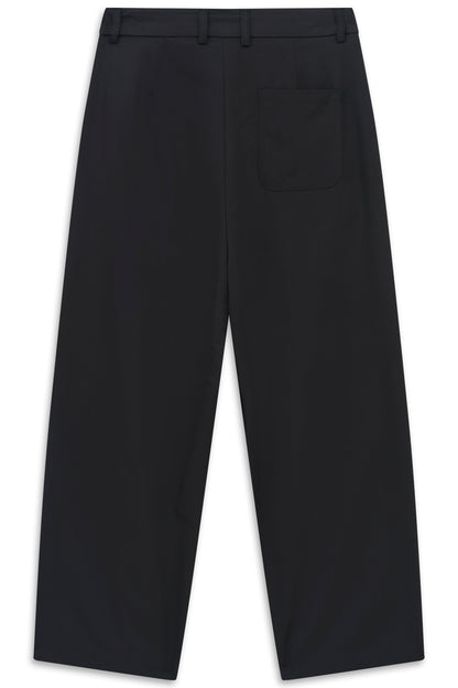 BUGATTI Black Relaxed Wide Trousers