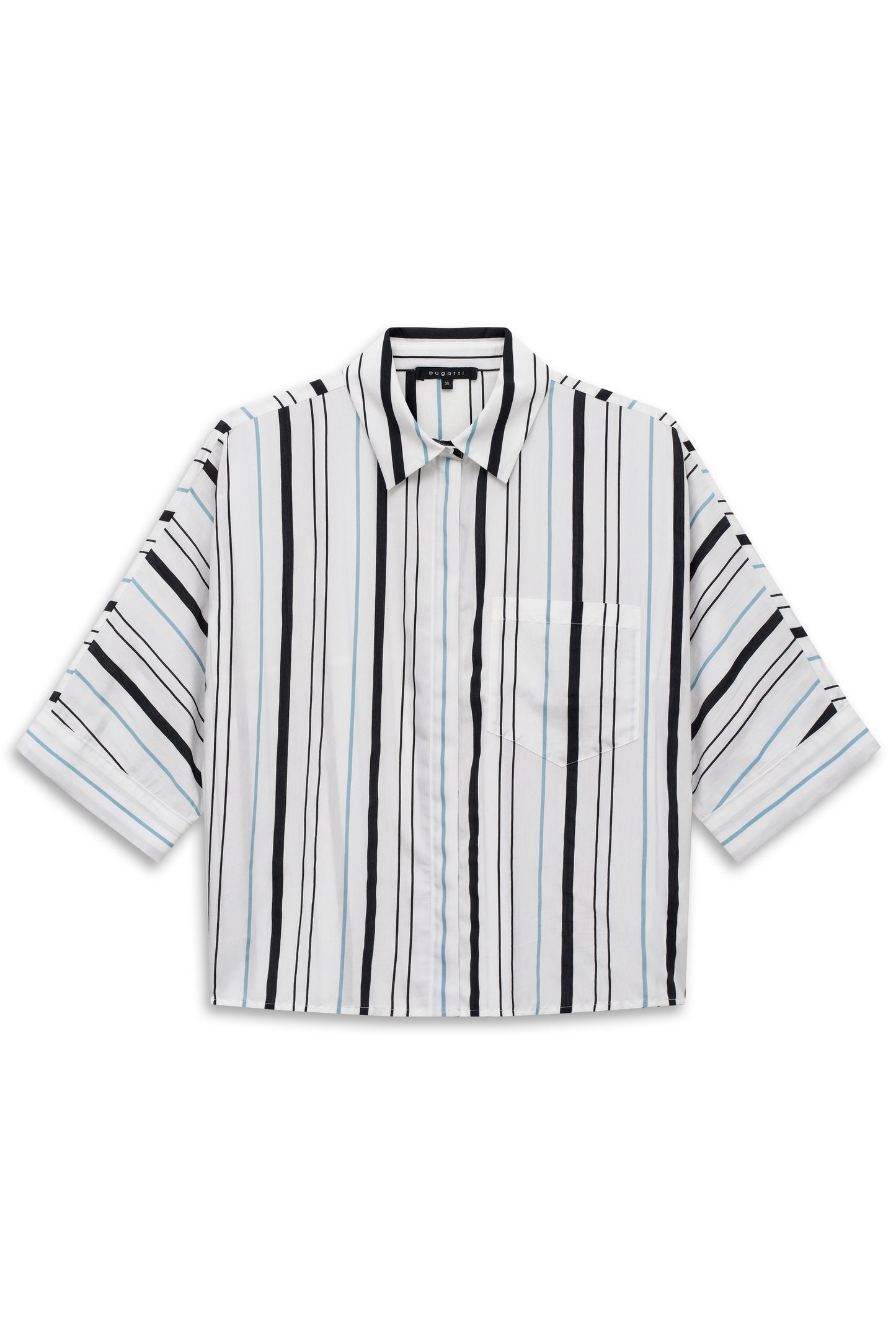 BUGATTI Cropped Striped Shirt