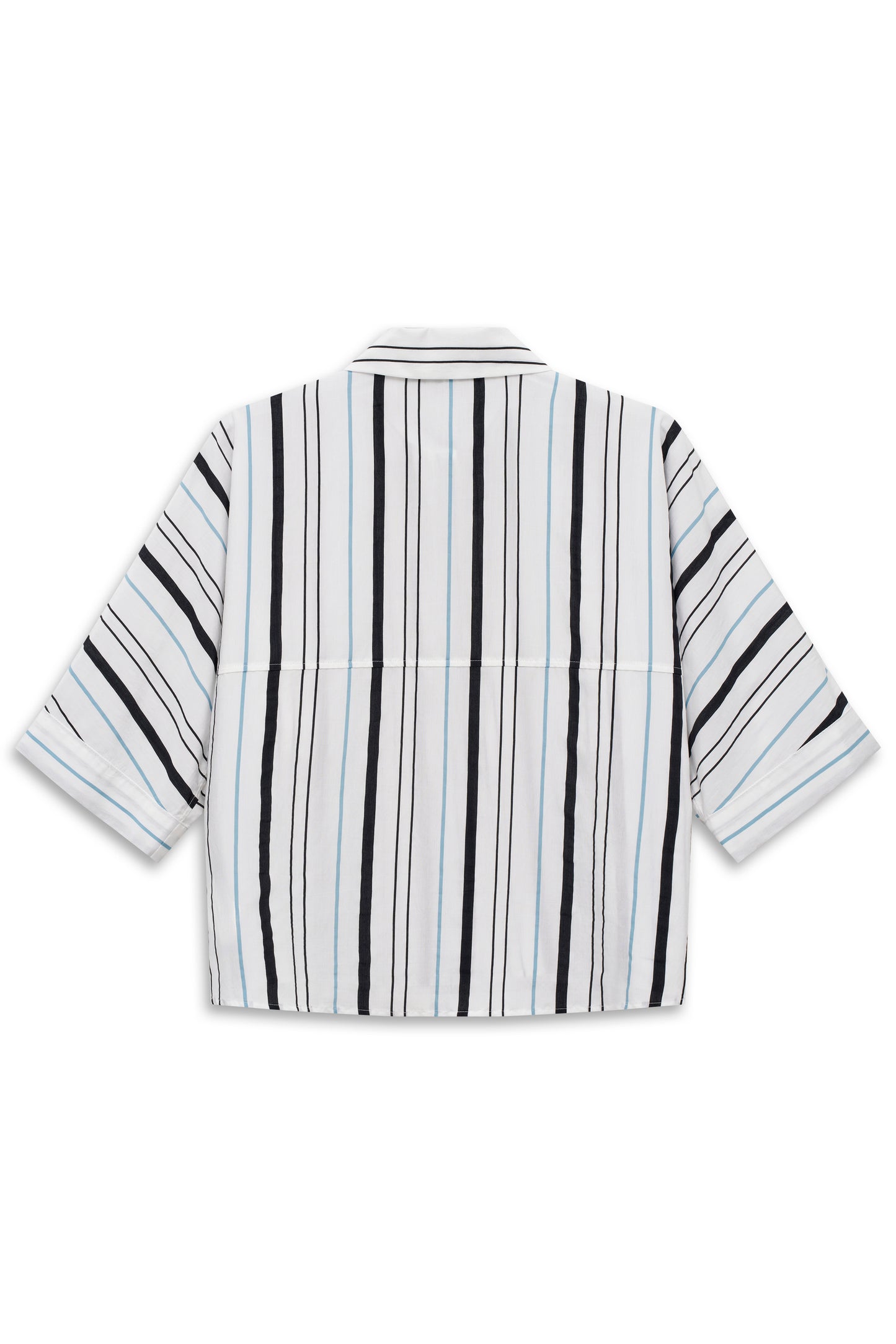 BUGATTI Cropped Striped Shirt