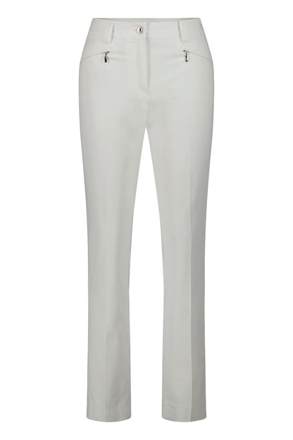 Gardeur White Dina Trousers