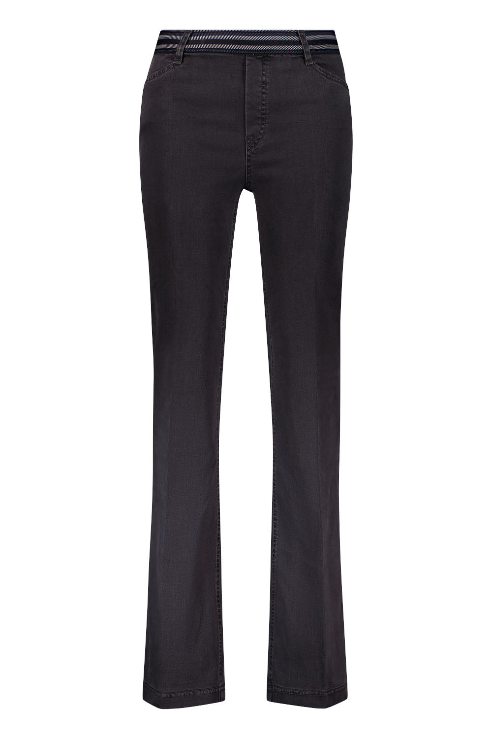 Gardeur Zilla1 Charcoal Flared Pull-On Jeans