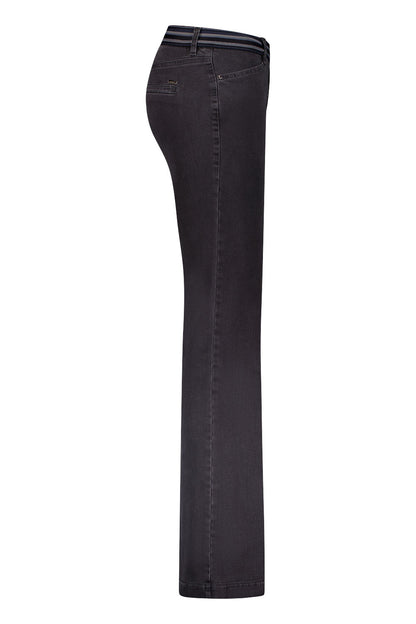 Gardeur Zilla1 Charcoal Flared Pull-On Jeans
