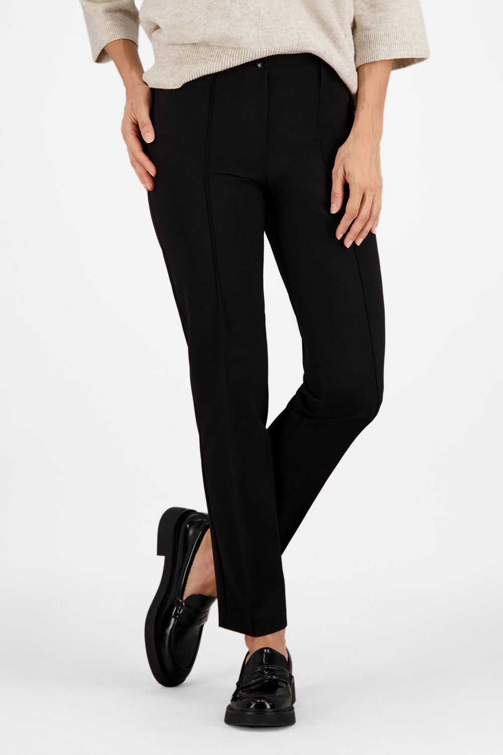 Gardeur Zene61 Black Slim Fit Trousers