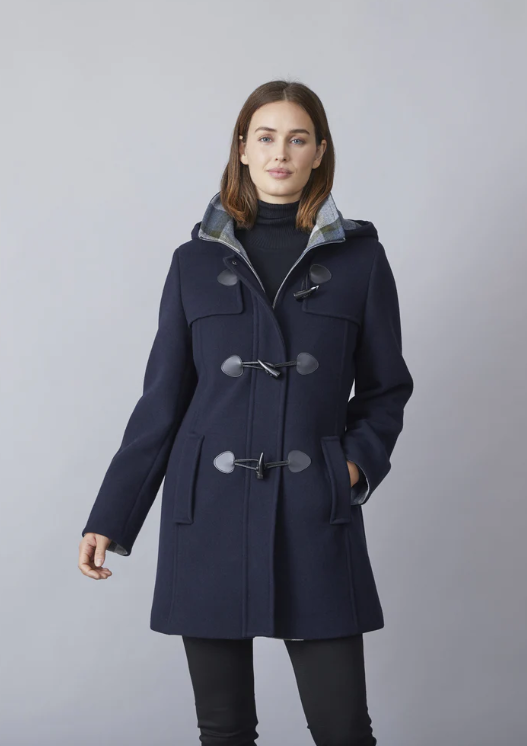 Junge Kaya Navy Duffel Coat