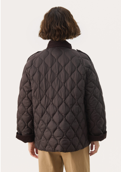 Part Two Brown Quilted Jacket