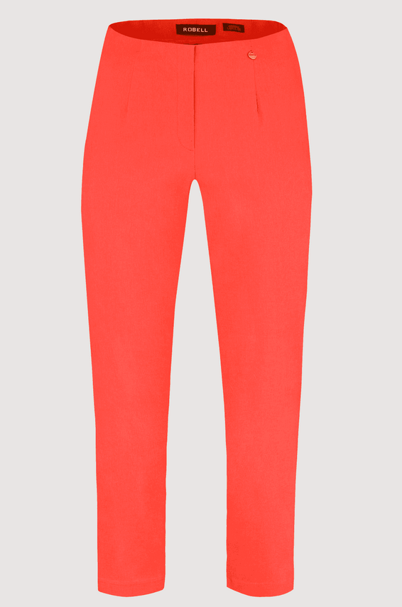 Robell Lena 09 Vermillion Cropped Trousers