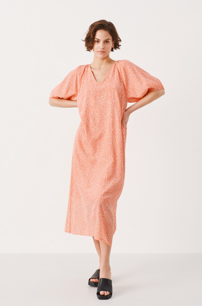 Part Two Pale Coral Midi Dress