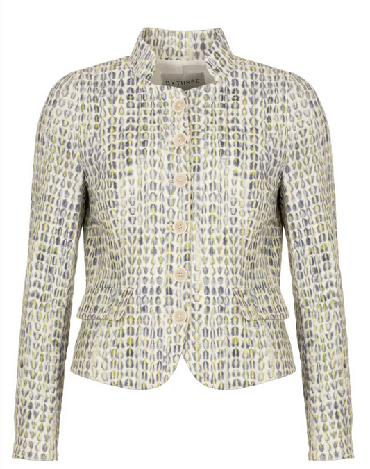 B*THREE Green and Blue Spot Blazer